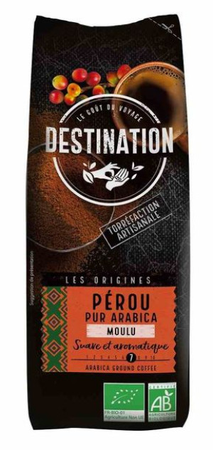 Kawa Mielona Arabica 100 % Peru Fair For Life Bio 250 G - Destination