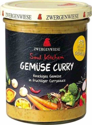 Sos Orientalny "warzywne Curry" Bezglutenowy Bio 370 G - Zwergenwiese