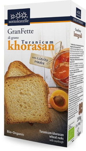 Sucharki Z Pszenicy Khorasan Bio 200 G - Sottolestelle