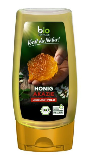 Miód Nektarowy Akacjowy Bezglutenowy Bio Z Dozownikiem 350 G - Bio Zentrale