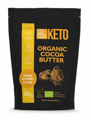 Tłuszcz Kakaowy Bezglutenowy Bio 200 G - Cocoa