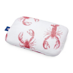 Płaska poduszka bambusowa – Lobster Strawberry Pink