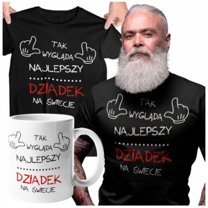 Koszulka Dla Dziadka Na Prezent Z Kubkiem Święta