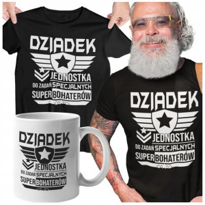 Zestaw Dla Dziadka Koszulka + Kubek Na Prezent