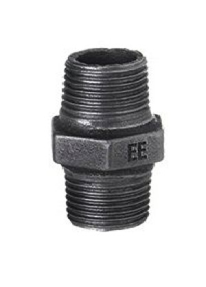 Nypel 1 1/4'' Stal Czarny