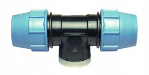 Trójnik Zacisk. Gw 40x1 1/2''x40 Skręc. Do Pe