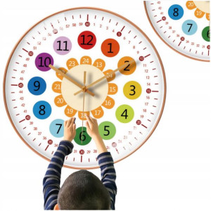 Zegar Scienny Dla Dzieci Do Nauki Klasa Edukacyjny