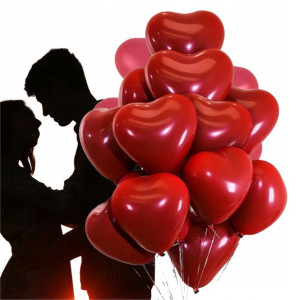 Balony Czerwone Serca Czerwone Ślub 100szt