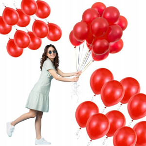 Balony Czerwone Urodzinowe Wieczor Panienski 10szt