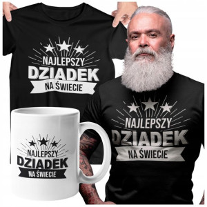 Koszulka Dla Dziadka Z Kubkiem Prezent Na Święta