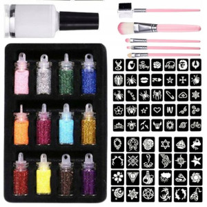 Tatuaze Brokatowe Diy Szablony Zestaw Dla Dzieci
