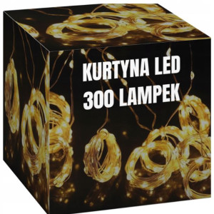 Kurtyna Mikro Led Drucik 2x3 Wiszące Lampki