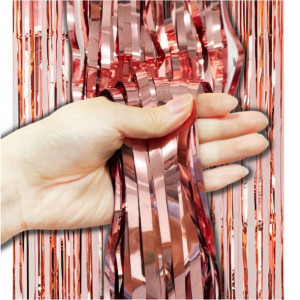 Kurtyna Dekoracyjna Na 18 Rose Gold Różowa 1x2m