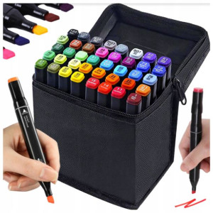 Pro Markery Alkoholowe Kolorowe Pisaki X40 + Torba