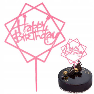 Topper Na Tort Dekoracja Napis Happy Birthday