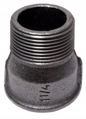 Przedłużka W/z 1 1/4'' Stal Czarna Złączka