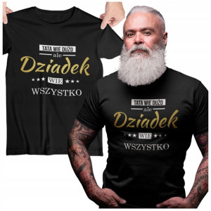 Koszulka Dla Dziadka Dziadek Wie Wszystko Prezent