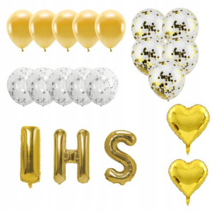 Balony Komunia Święta - 20 Sztuk - Napis Gratis!