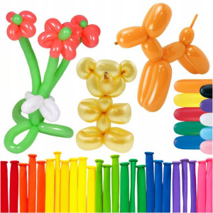 Balony Do Modelowania - 100 Sztuk Długie