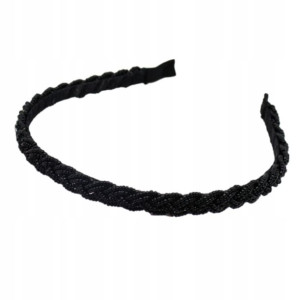 Opaska Na Włosy Czarna 1,5 Cm - 1 Sztuka Czrana
