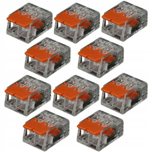 Szybkozłączka Elektryczna Do Kabli 2x0,14-4mm X10