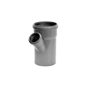 Trójnik Kanalizacyjny 75x50 45° Szary
