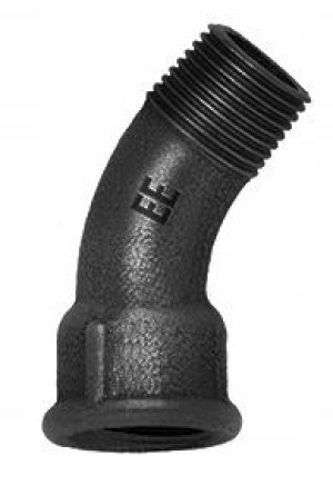 Stal Czarna Łuk Kolano W/z 1/2 ''