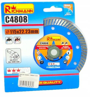Tarcza Diamentowa Turbo 115 Mm 22,23 Mm