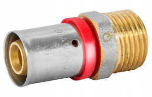 Złączka Pex Zaprasowywana 16x3/4 Gz Mosiądz Diamon