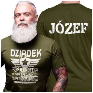 Koszulka Dla Dziadka Z Imieniem Dziadek Jednostka