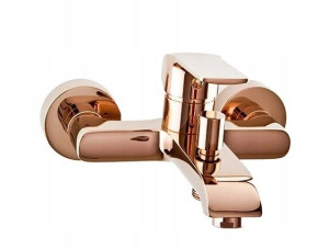 Bateria Prysznicowa Ścienna Złota - Rose Gold