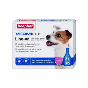 Beaphar Vermicon Ektopasożyty Dog S 3x1,5ml