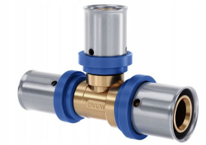 Pex Trójnik Fi 32 X 26 X 32 Redukcyjny Zaciskowy