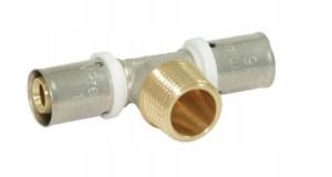 Pex Trójnik Gz 20x1/2x20 Zaprasowywany Zacisk U