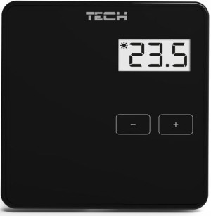 Tech R-10b Przewodowy Regulator Pokojowy Czarny