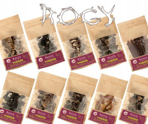 ROGY Suszone mięso podroby naturalne dla psa 10szt