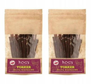 ROGY Yorker 2x Jelita wieprzowe dla psa przysmaki