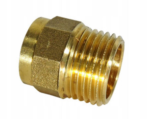 Złączka Mosiądz Miedź Cu 18x1/2" Cala Gz