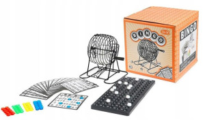 Gra Towarzyska Bingo Metalowy Bęben Lotto