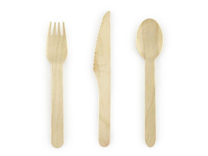Sztućce drewniane Woodland 16cm