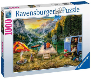 Ravensburger Puzzle 2D 1000 elementów: Na kempingu 16994