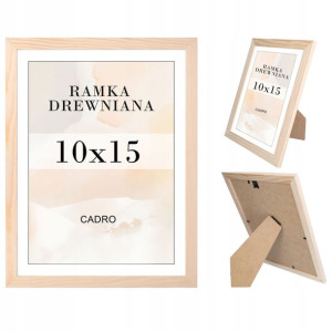 Ramka na zdjęcia 10x15 ramki sosnowa stojąca nóżka