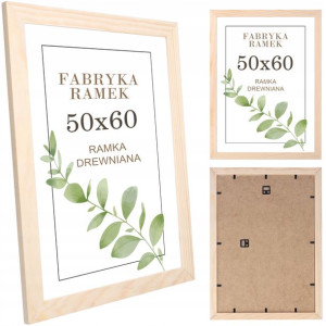 Ramka 50x60 sosnowa drewniana ramki surowa