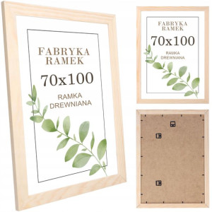 Ramka 70x100 sosnowa ramki na zdjęcia ramka B1