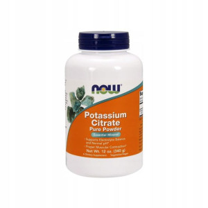 NOW Foods Cytrynian potasu czysty 448mg w proszku 340g