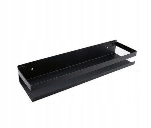 Półka Łazienkowa Wisząca Czarna Loft 40 Cm