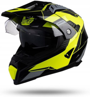 Ufo Kask Offroad Dual Z Daszkiem Aries S