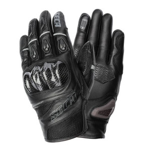 Rękawice krótkie motocykl SECA Summer czarne XL