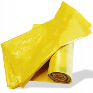 25x Worki Do Segregacji Śmieci Plastik Żółte 120l
