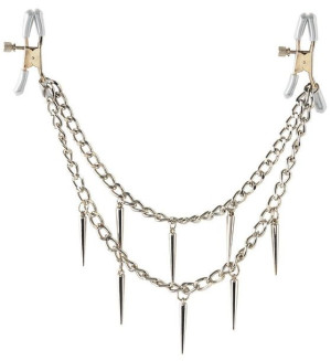 Sex Klamerki Zaciski Na Sutki Z Łańcuszkiem Bdsm